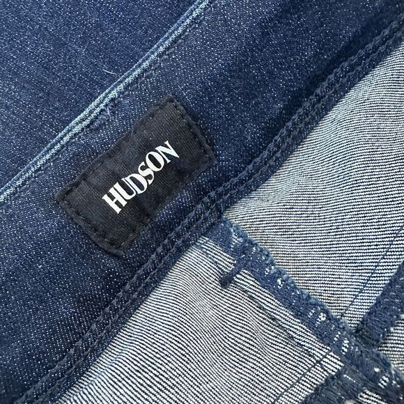 Hudson Collin Dark Blue Wash Low Rise Electric Clover Skinny Denim Jeans Size 26 - Picture 9 of 16